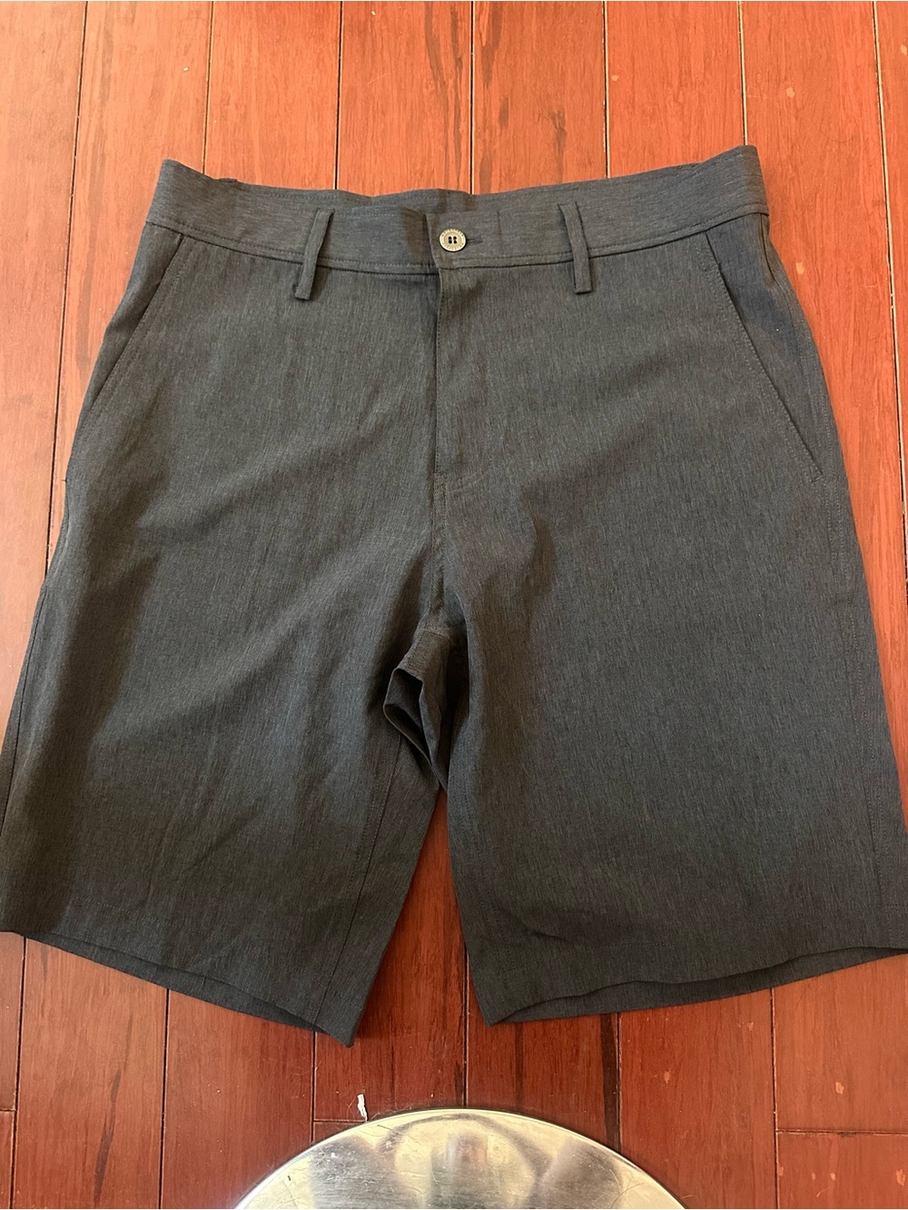 32 Degrees Men's 32 COOL Performance Stretch Shorts Charcoal Gray EUC